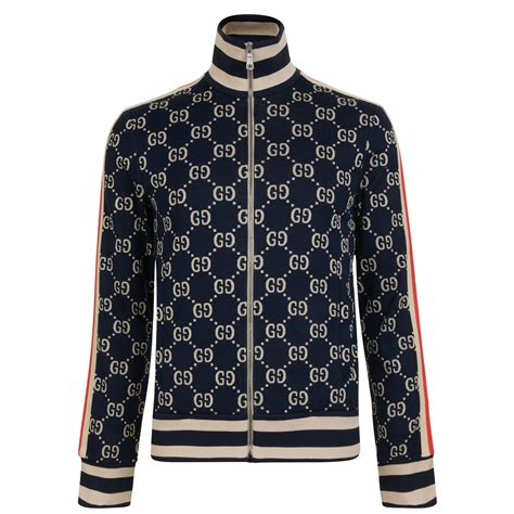 gucci jacquard tracksuit|gucci jacquard track jacket.